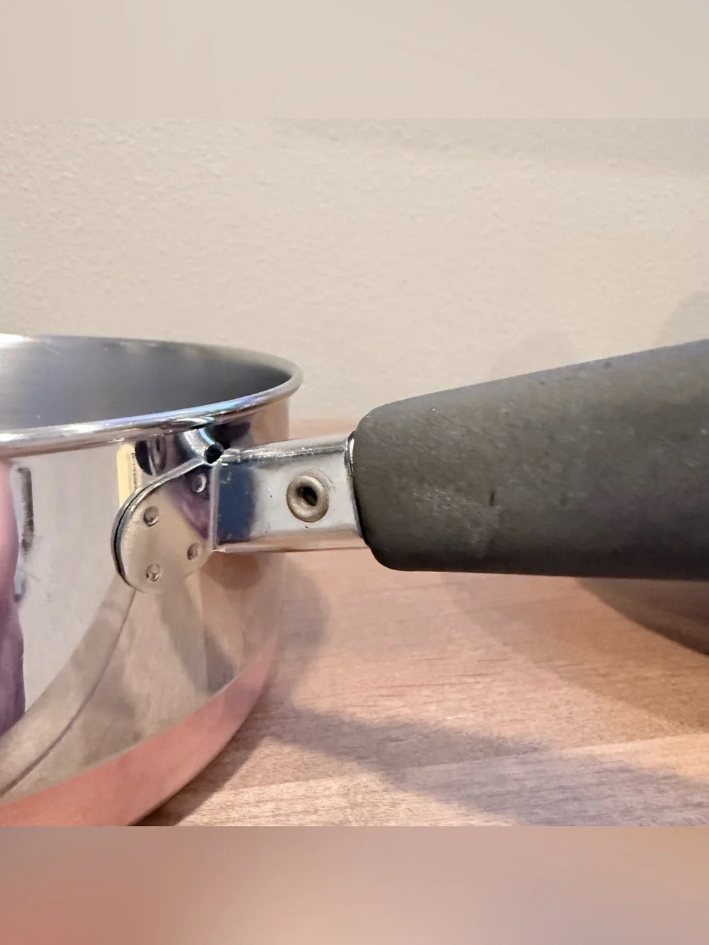 Vintage Revere Ware 1 Qt Copper Bottom Saucepan w/ Lid 1983 Clinton IL USA